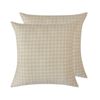 Gioia Casa Yarn-Dyed Vintage Washed Cotton European Pillowcases - Oatmeal, 2 Pack
