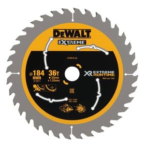 DEWALT XR EXTREME 184mm 36T Runtime Circular Saw Blade