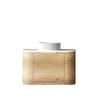 Attica 750mm Natural Oak Bentwood Wall Hung Curve Vanity With Pure White Top