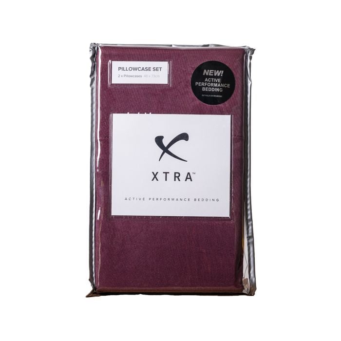 Xtra - Active Performance Pillowcases Burgundy