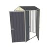 Build-a-Shed 0.8 x 1.5 x 2.1m Gable Single Hinged Door Shed with Single Hinged Side Door - Grey