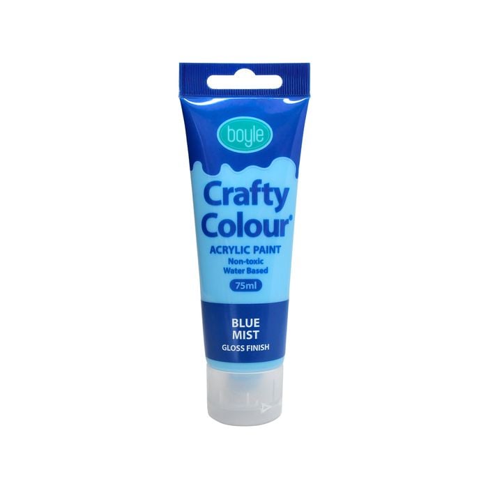 Boyle 75ml Blue Mist Crafty Colour Acrylic Paint