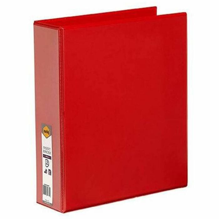 Marbig 3 D-ring Clearview Insert Binder 50mm (A4) (Red)