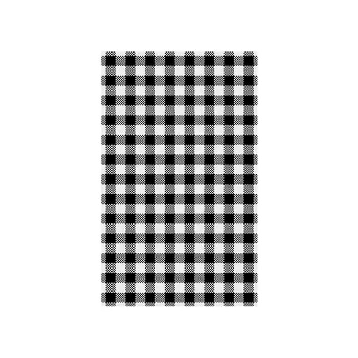 Gingham Greaseproof Paper Pack 200 - Black