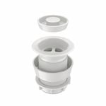 Caroma 40mm White Plug and Waste with Spacer