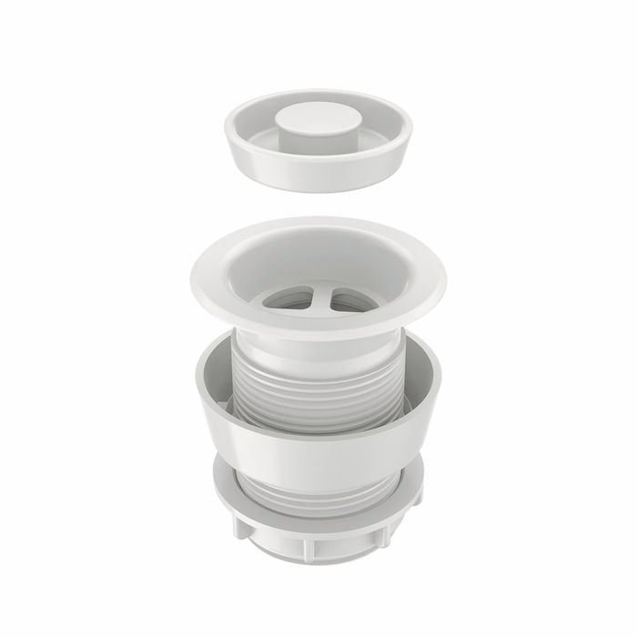 Caroma 40mm White Plug and Waste with Spacer