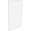 Lugna 768 x 400 x 16mm White End Panel