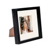 Nicola Spring 8 X 8 3d Shadow Box Photo Frame - Craft Display Picture Frame With 4 X 4 Mount - Glass Aperture - Black