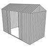 Build-a-Shed 1.5 x 3.0 x 2.3m Gable Double Sliding Side Door Shed - Zinc