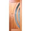 Woodcraft 2040 x 820 x 40mm Entrance Door F45 Wave Safety Glass