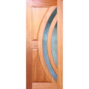 Woodcraft 2040 x 820 x 40mm Entrance Door F45 Wave Safety Glass