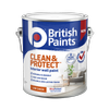 British Paints Clean And Protect White Low Sheen - 2L