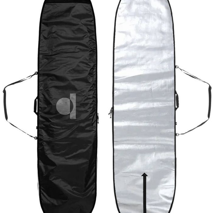 Summer vibes Lite Longboard Surfboard Boardbag Cover - Black/UV Reflect, 8'0"