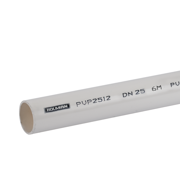 Holman 25mm x 3m Class 12 PVC Pressure Pipe
