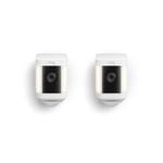 Ring White Battery Spotlight Cam Plus - 2 Pack