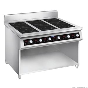 Electmax 700 Series Induction 6-burner Cooker With Splashback  - Induction Cooking (eic7-1200p)