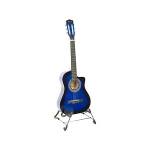 Karrera 38in Pro Cutaway Acoustic Guitar with Bag Strings - Blue Burst