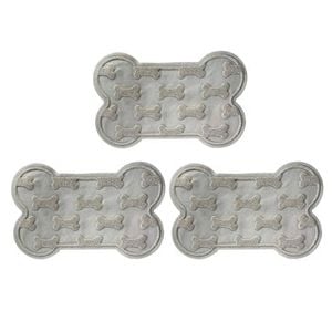 Yes4pets 3 X Pet Food Bowl Placemat Waterproof Leakproof Rubber Feeder Mat Non Slip Floor 45x70cm