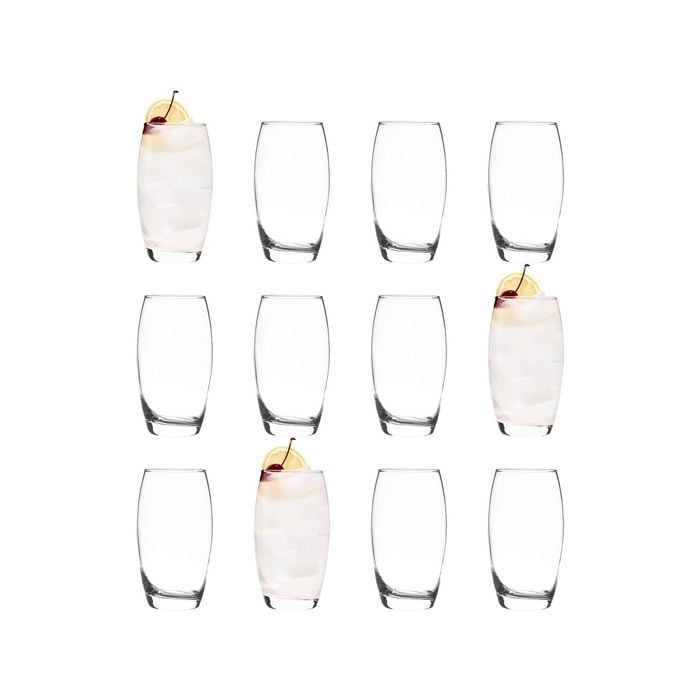 LAV Empire Highball Glasses - 510ml - Clear - Pack of 12