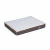 P&P Grey And Orange Extra Large Plush Dog Bed With Waterproof Zipper Cover