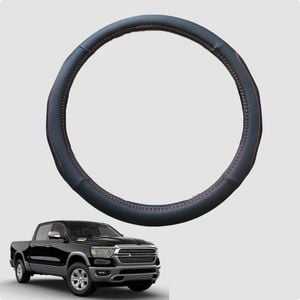 Steering Wheel Cover for RAM 1500 Laramie 2019-Current 38CM Leather | Circle