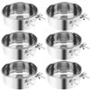 Yes4pets 6 X Xl Pet Rabbit Bird Parrot Dog Cat Water Food Bowl Feeder Coop Cup 18cm Diameter