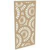 ProtectorAl 300-1200w x 1201-2400h Gold Matt/Gloss White Sunburst Unframed Composite Deco Panel