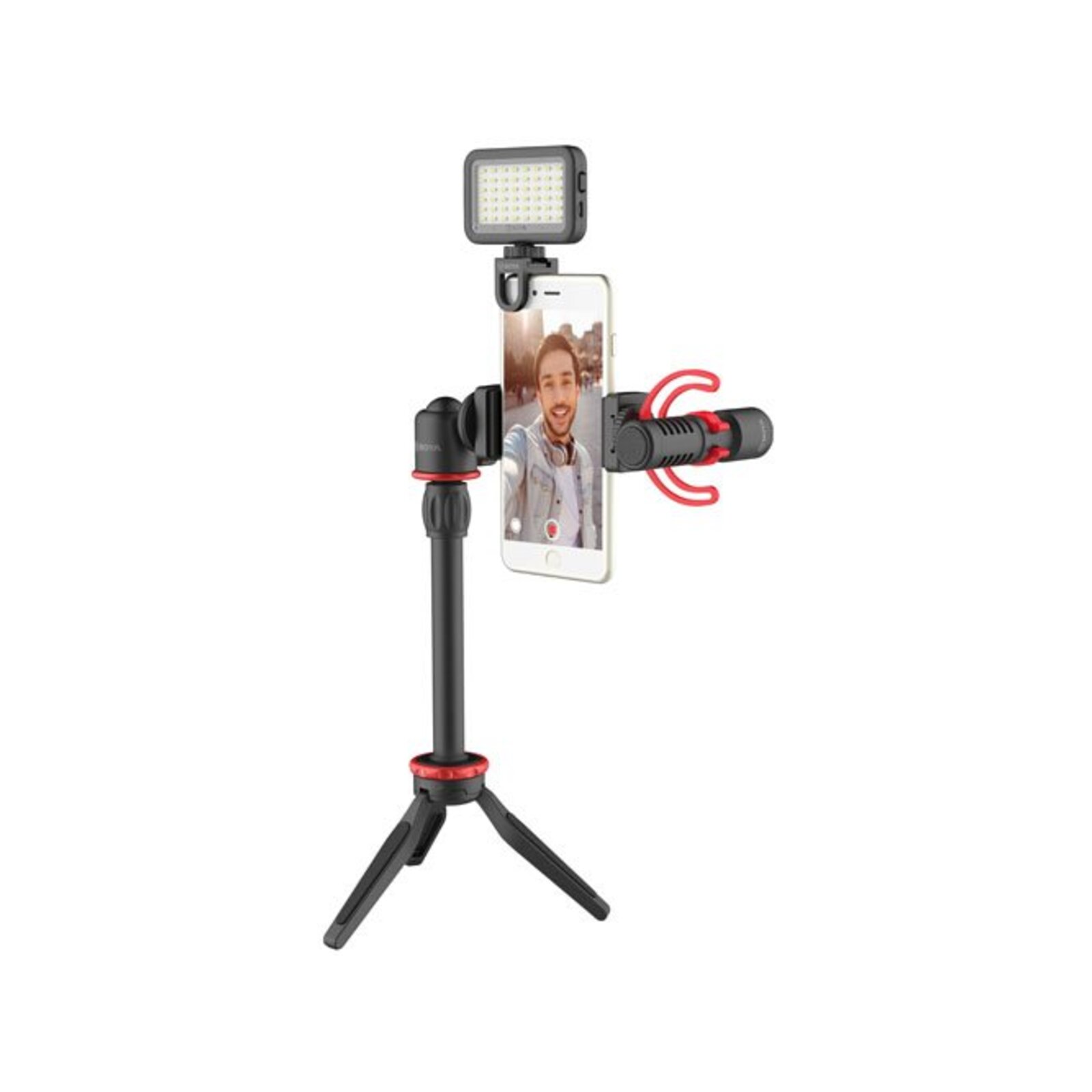 Boya BY-VG350 Ultimate Smartphone Video Kit Incl Tripod Mic LED Light thumbnail 2