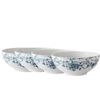 4x Casa Domani Rosetta Coupe Porcelain Bowl Antique Blue 19x8cm Dishwasher Safe