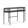 Avayah Console Unit Hallway Table with shelf 124cm Black Woodgrain