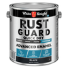 White Knight Rust Guard 4L Black Satin Quick Dry Advanced Enamel Paint
