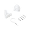 Windoware White Muslin Curtain Rod Bracket - 2 Pack