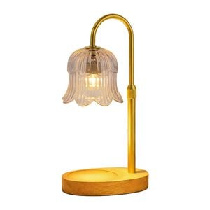 Catzon Flower Candle Warmer Lamp Adjustable Dimmable Warmers-transparentb