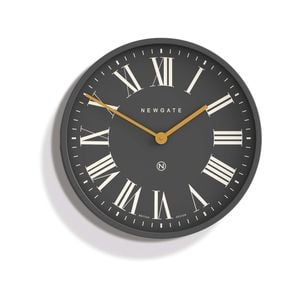 Newgate Mr Butler Wall Clock Moonstone Grey Reverse Dial
