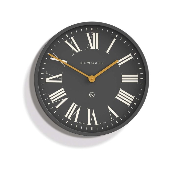Newgate Mr Butler Wall Clock Moonstone Grey Reverse Dial
