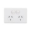 DETA White Matte S-Line Double Power Point