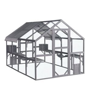 Yes4pets Xxxxl Pet Cat Bird Ferret Shelter Condo With Escape Door Wooden Kitten Cage House