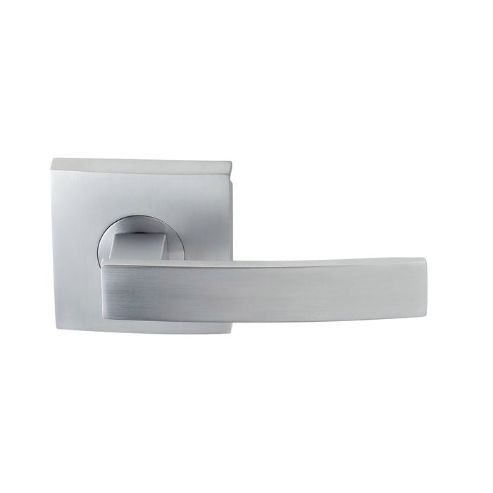 Delf Trade Satin Chrome Lucca Square Dummy Lever Set
