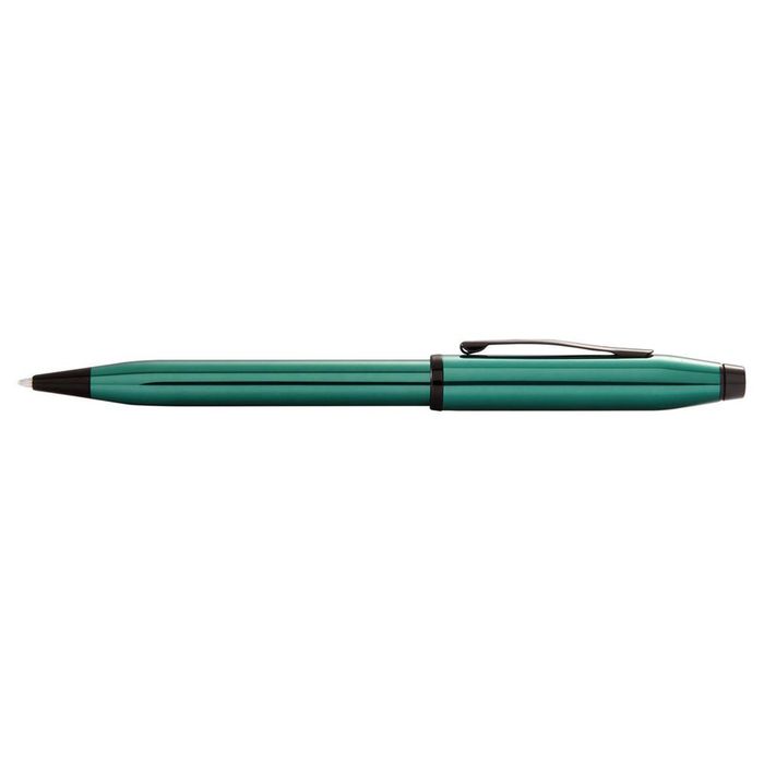 Cross Century Ii Ball Point Pen Writing Med Nib Translucent Green Lacquer/black