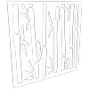 ProtectorAl 300-1200 x 300-1200mm Satin White / Gloss White Bamboo Unframed Composite Deco Panel