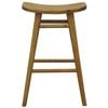 Centrum Furniture Aria Oval Solid MahoganyTimber Counter Stool - Caramel