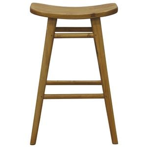 Centrum Furniture Aria Oval Solid MahoganyTimber Counter Stool - Caramel