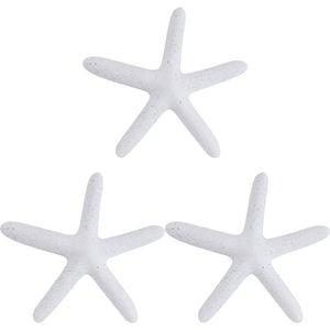 3PK LVD Starfish Ceramic Figurine Home Decor Large Mineral