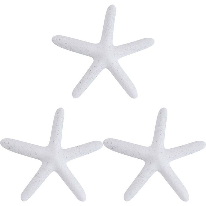3PK LVD Starfish Ceramic Figurine Home Decor Large Mineral