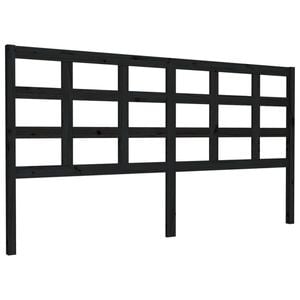 vidaXL Bed Headboard Bed Header Bedroom Furniture Black 185.5 cm