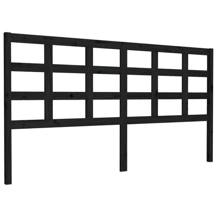 vidaXL Bed Headboard Bed Header Bedroom Furniture Black 185.5 cm