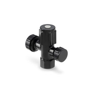 Brasshards 2 Way Under Sink Valve 20mm x 15mm Matt Black Lead Free