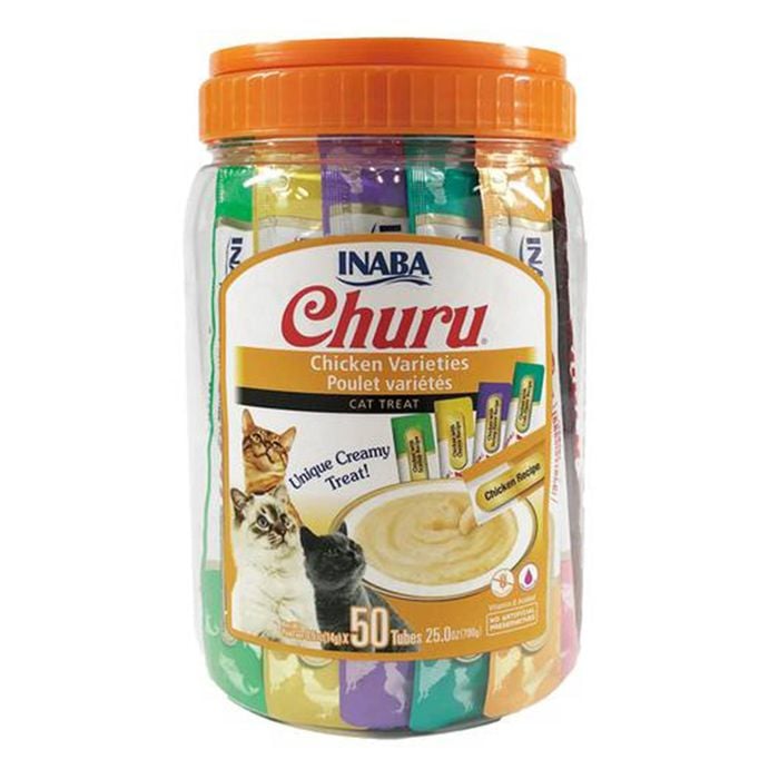 INABA CHURU PUREE Chicken Varieties (CAT TREAT) 50x14g