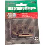 Zenith Decorative Hinges 602 Pattern Florentine Bronze 2pk
