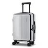Wanderlite 20" Luggage Suitcase Front Pocket Travel Carry On Dual Tsa Silver